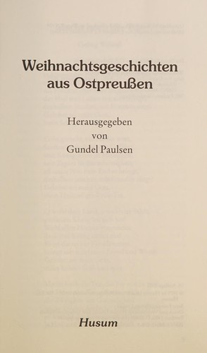 Weihnachtsgeschichten aus Ostpreussen