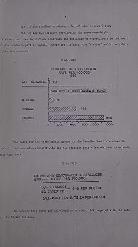 Tuberculosis among the Canadian Eskimos