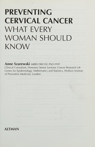 Preventing cervical cancer