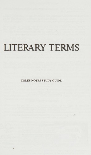 Literary terms