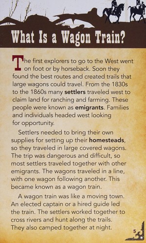 Wagon Trains Heading West