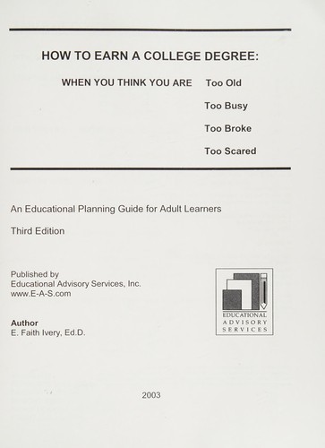 How to Earn A College Degree