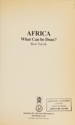 Africa, what can be done?