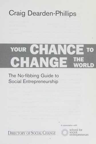 Your chance to change the world
