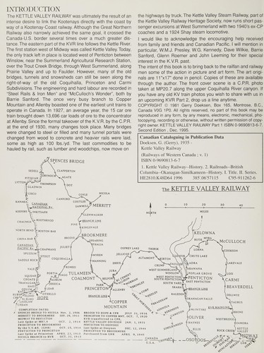Kettle Valley Railway (Railways of Western Canada, Volume One)