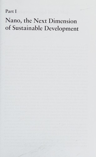 Nanotechnology and sustainable development