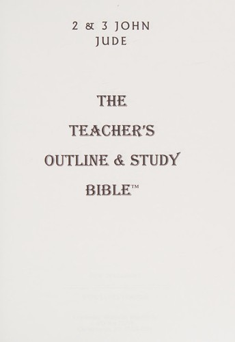 II & III John & Jude: The Teacher's Outline & Study Bible
