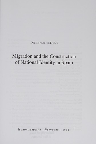 Migration and the construction of National Identity in Spain