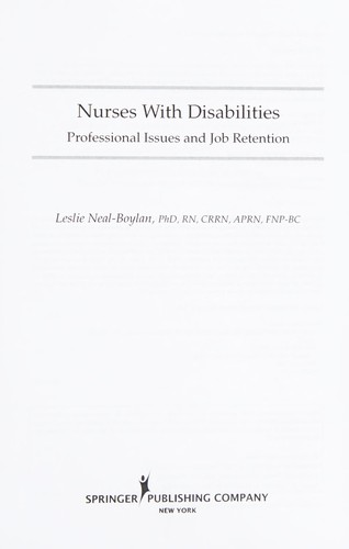 Nurses with disabilities