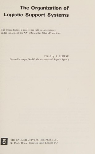 Organization of Logistic Support Systems