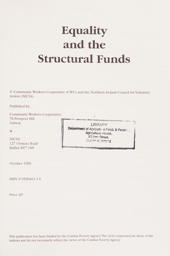 Equa lity and the structural funds