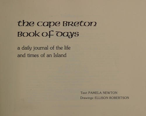 The Cape Breton book of days