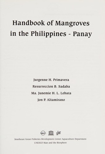 Handbook of mangroves in the Philippines, Panay
