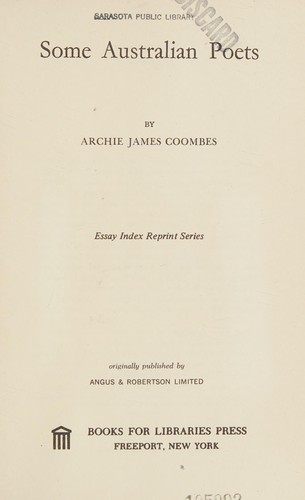 Some Australian poets