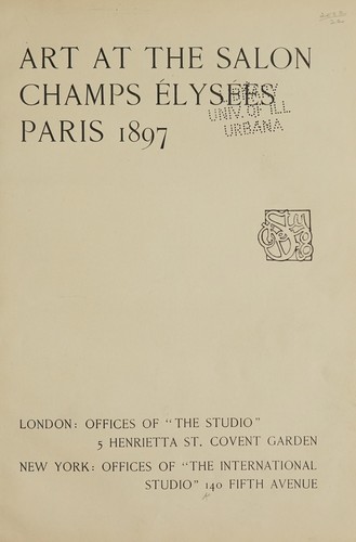 Art at the Salon Champs Elysées, Paris 1897