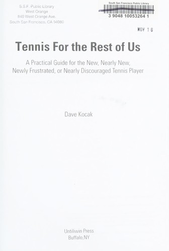 Tennis for the rest of us
