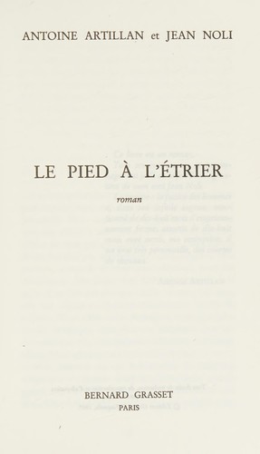 Le pied à l'étrier