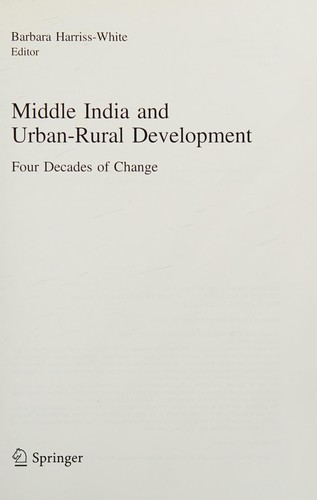 Middle India and Rural-Urban Development