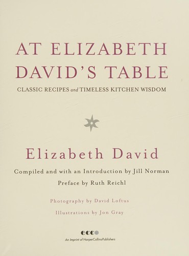 At Elizabeth David's table