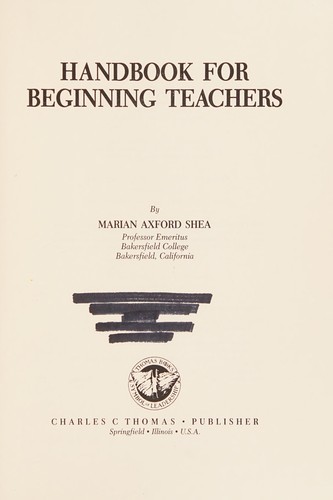 Handbook for beginning teachers