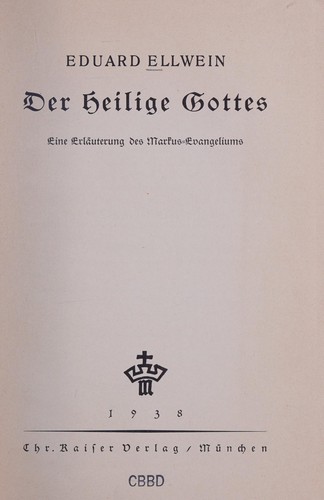 Der Heilige Gottes