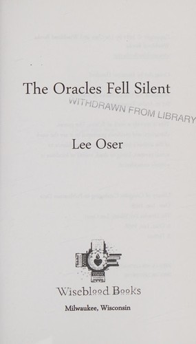 The Oracles Fell Silent