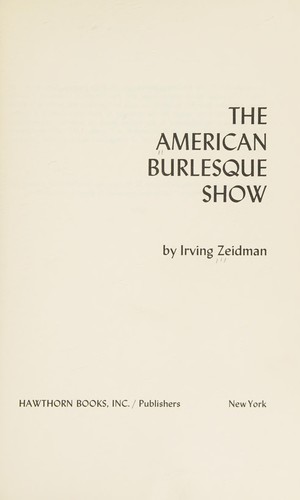 The American burlesque show