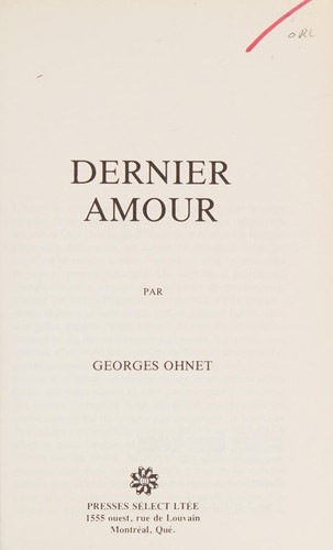 Dernier amour