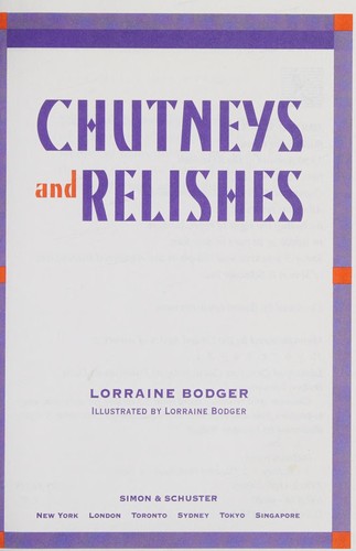 Chutneys and relishes