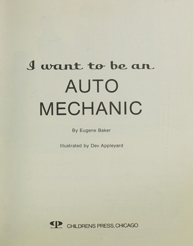 I want to be an auto mechanic
