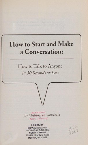 How to start and make a conversation