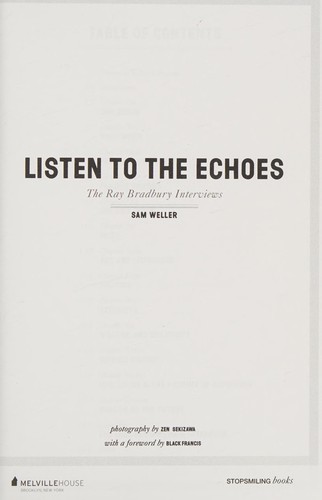 Listen to the echoes
