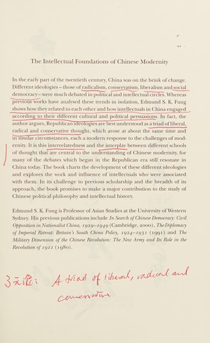 The intellectual foundations of Chinese modernity
