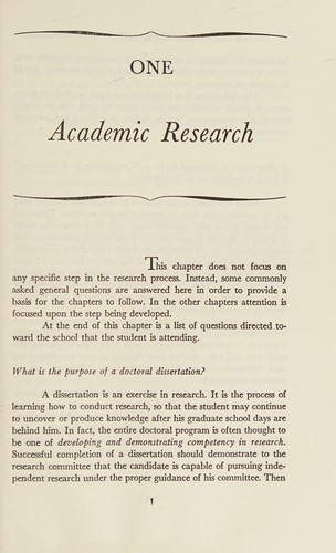 The graduate students' guide to theses and dissertations