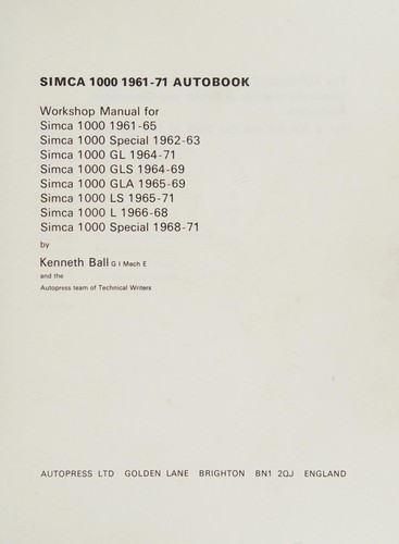 Simca Autobook