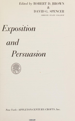 Exposition and persuasion
