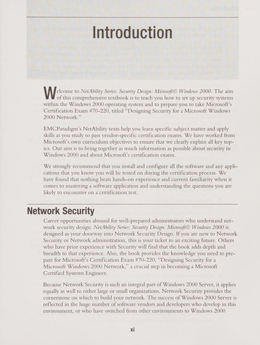 Microsoft Windows 2000 security design