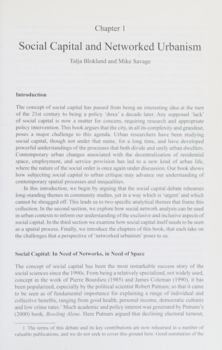 Networked urbanism