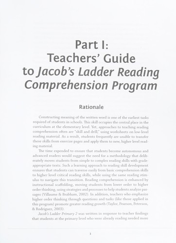 Jacob's Ladder Reading Comprehension Program - Primary 2