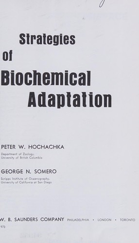Strategies of biochemical adaptation