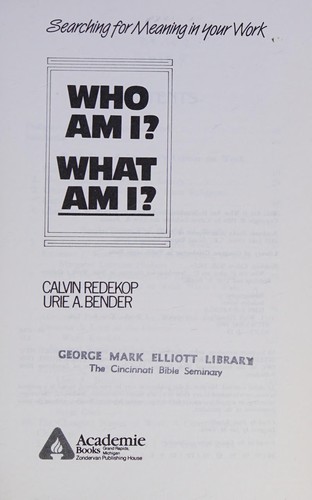 Who am I? what am I?