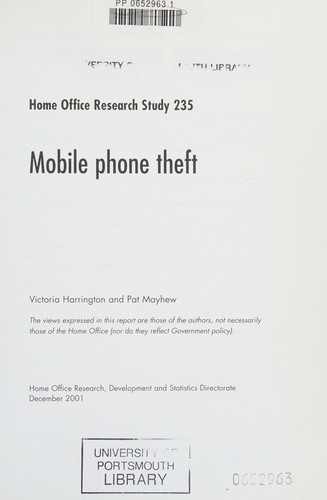 Mobile phone theft