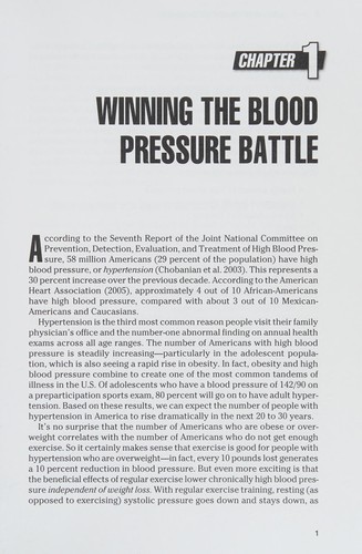 Action plan for high blood pressure