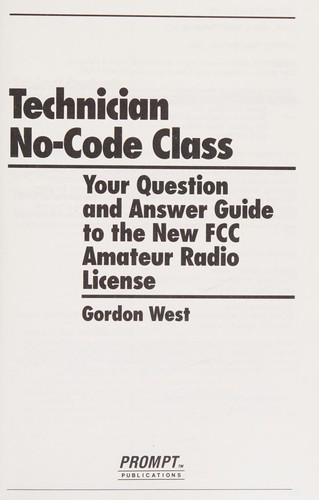 Technician No Code Class