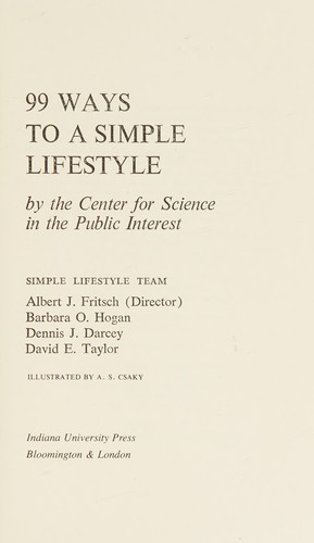 99 ways to a simple lifestyle