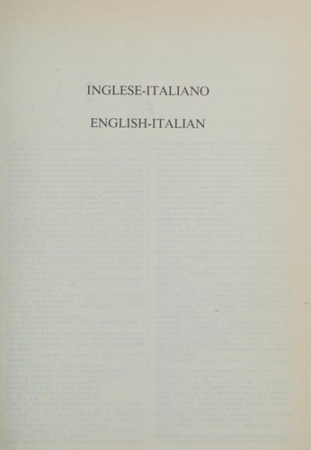 Inglese-italiano, Italiano-inglese