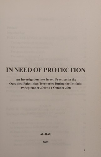 In need of protection
