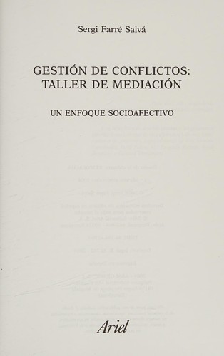 Gestión de conflictos, taller de mediación