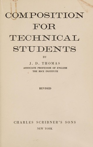Composition for technical students