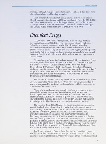 National drug intelligence estimate 1986-87
